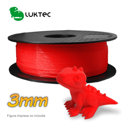 Filamento PLA Rojo 3mm/2.85mm